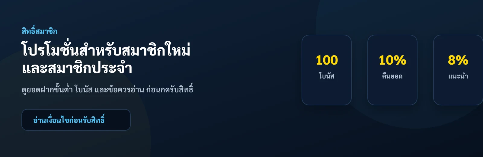 โปรโมชั่นสำหรับสมาชิกใหม่และสมาชิกประจำของอุ่นใจ